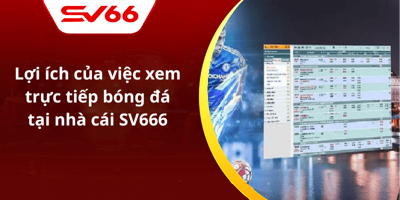 Lợi ích của việc xem trực tiếp bóng đá tại nhà cái SV666